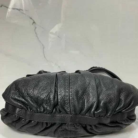 COLE HAAN Black Leather Hobo Shoulder Bag - Picture 4 of 9